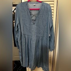 NWT! Old Navy chambray shirt dress